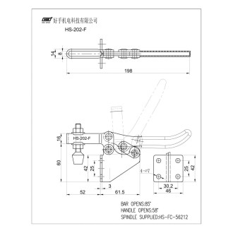 Механический струбцина HS CLAMP HS-202-F