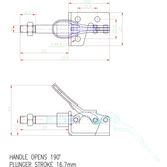 Зажим HS CLAMP HS-301-BM