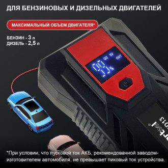 Многофункциональное пуско-зарядное устройство для автомобиля iCarTool IC-JSD13