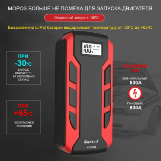 Многофункциональное пуско-зарядное устройство для автомобиля iCarTool IC-JSD12