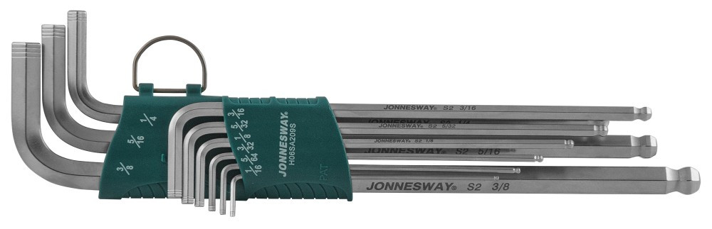 Набор шестигранных ключей Jonnesway X-TRA LONG