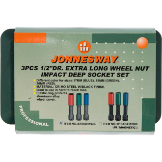 Набор ударных торцевых головок Jonnesway S18AD4103S