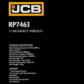 Ударный пневмогайковерт JCB JCB-RP7463