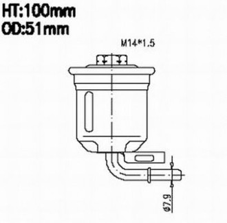 Топливный фильтр JS Asakashi FS3201