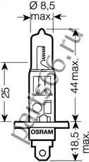 Автолампа Osram 64155-01B