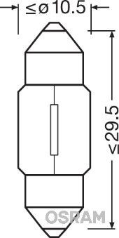 Автолампа Osram 6438-02B