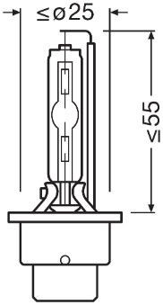 Автолампа Osram D4S