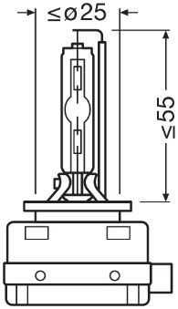 Автолампа Osram D1S