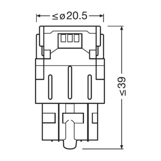 Автолампа Osram 7515DWP-02B