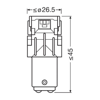 Автолампа Osram 7528DWP-02B