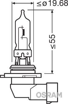 Автолампа Osram 9005NL-HCB