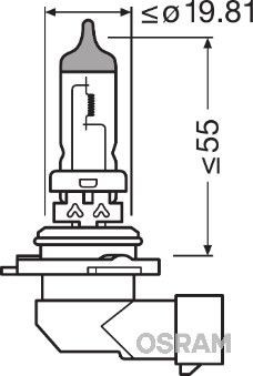 Автолампа Osram 9006-01B