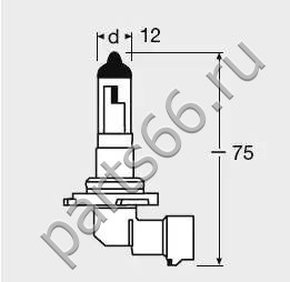 Автолампа Osram 9006-01B