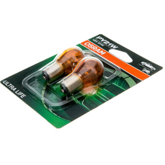 Автолампа Osram PY21W BAU15s YELLOW ULTRA LIFE 12V /1/10/50
