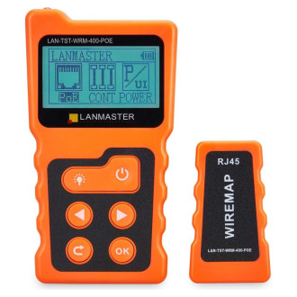 Тестер витой пары LANMASTER LAN-TST-WRM-400-POE