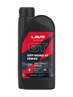 Моторное масло для мотоциклов LAVR GT OFF ROAD 4T 10W-40