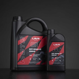 Моторное масло для мотоциклов LAVR GT OFF ROAD 4T 10W-40