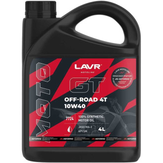 Моторное масло для мотоциклов LAVR GT OFF ROAD 4T 10W-40