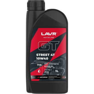 Моторное масло для мотоциклов LAVR GT STREET 4T 10W-40