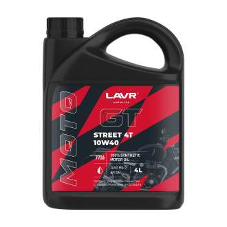 Моторное масло для мотоциклов LAVR GT STREET 4T 10W-40