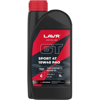 Моторное масло для мотоциклов LAVR GT SPORT 4T 10W-40