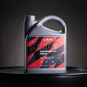 Моторное масло LAVR MOTO RIDE UNIVERSAL 4Т 10W40 SM, 4 л