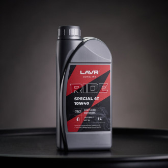 Моторное масло LAVR MOTO RIDE SPECIAL 4Т 10W40 SN, 1 л