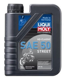 Минеральное моторное масло 4T для четырехтактных мотоциклов LIQUI MOLY Racing HD-Classic 50 SG
