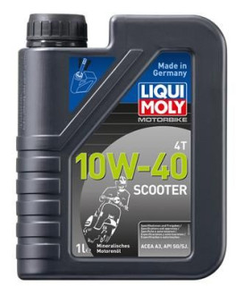 Минеральное моторное масло 4T для скутеров LIQUI MOLY Motorbike 4T Scooter 10W-40