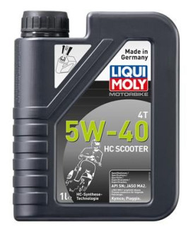 НС-синтетическое моторное масло 4T LIQUI MOLY Motorbike 4T HC Scooter 5W-40