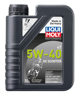 НС-синтетическое моторное масло 4T LIQUI MOLY Motorbike 4T HC Scooter 5W-40