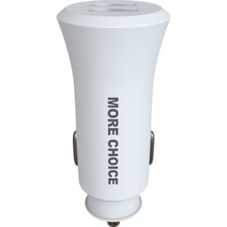 Зарядное устройство автомобильное More Choice AC23 White