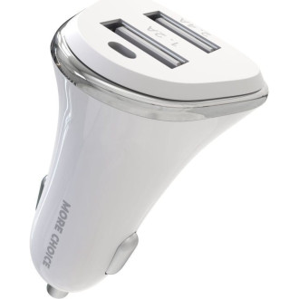 Зарядное устройство автомобильное More Choice AC22 White