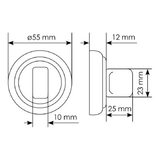 Сантехническая завертка MORELLI MH-WC-CLASSIC PG