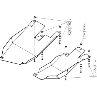 Стальная защита ТФ, Havall F7 с 2019. MOTODOR MOTODOR