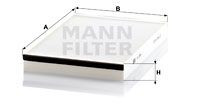 Салонный фильтр Opel Astra G/Zafira Delphi MANN-FILTER CU3054