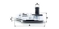 Масляный фильтр Mercedes W203/W204/W210/W211/W212 АКПП MANN-FILTER H27001