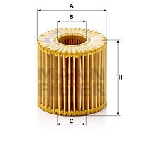 Масляный фильтр LEXUS RX/TOYOTA CAMRY 3.5 06 MANN-FILTER HU7019Z