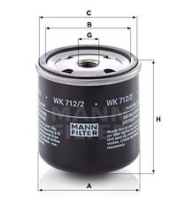 Топливный фильтр Ford Transit 1978 MANN-FILTER WK7122