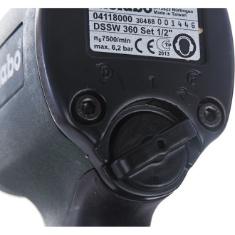 Пневмогайковерт Metabo DSSW 360 Set 604118500