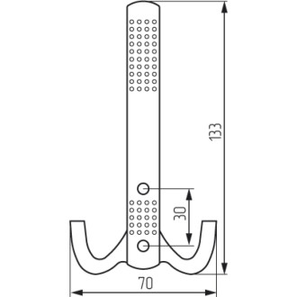 Трехрожковый крючок MF H5531E