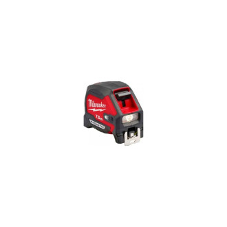 Рулетка магнитная Milwaukee PREMIUM MAGNETIC GEN III 7.5 м, с LED подсветкой, ширина полотна 30 мм