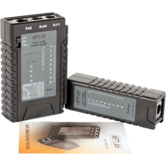 Кабельный тестер NETLAN RJ45, RJ12, RJ11, PoE