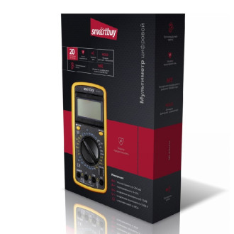 Противоударный многофункциональный мультиметр Smartbuy DT9201A