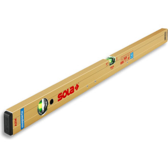 Алюминевый магнитный уровень SOLA AZM 80, L=80 см, 2 глазка, точн. 0,5мм/м