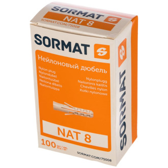 Дюбель SORMAT NAT 8 (100 шт.)