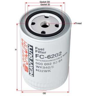 Топливный фильтр Sakura FC6202
