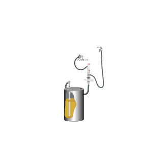 Бочка для откачки масла из бочки SAMOA K-3/C/B WALL MOUNTED PUMP KIT