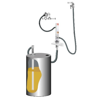 Бочка для откачки масла из бочки SAMOA K-3/HV/CB WALL MOUNTED PUMP KI