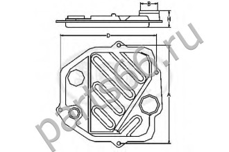 Фильтр для АКПП SCT SG1086